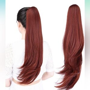 NWT 24” Medium Auburn Claw Ponytail